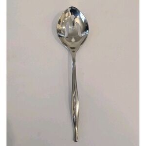 Sears Roebuck Tradition Stainless SRS13 Slotted Serving Spoon Flatware 8.5"